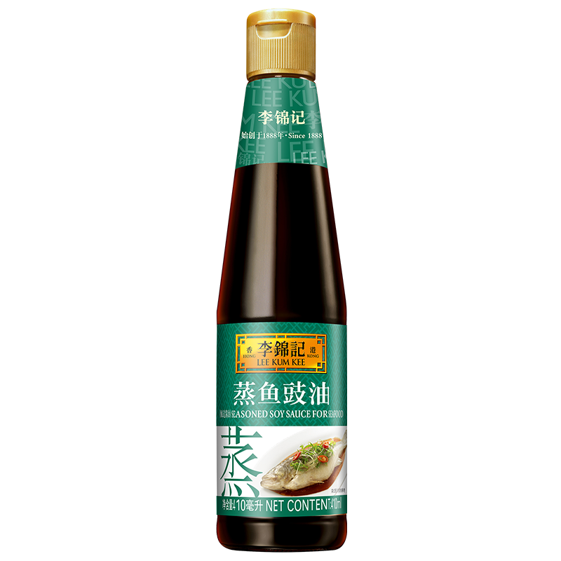 【李锦记】蒸鱼豉油410ml酿造酱油 海鲜清蒸酱油