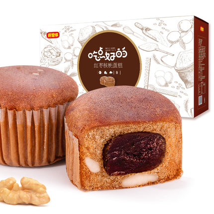 好想你红枣核桃蛋糕420g早餐小面包整箱