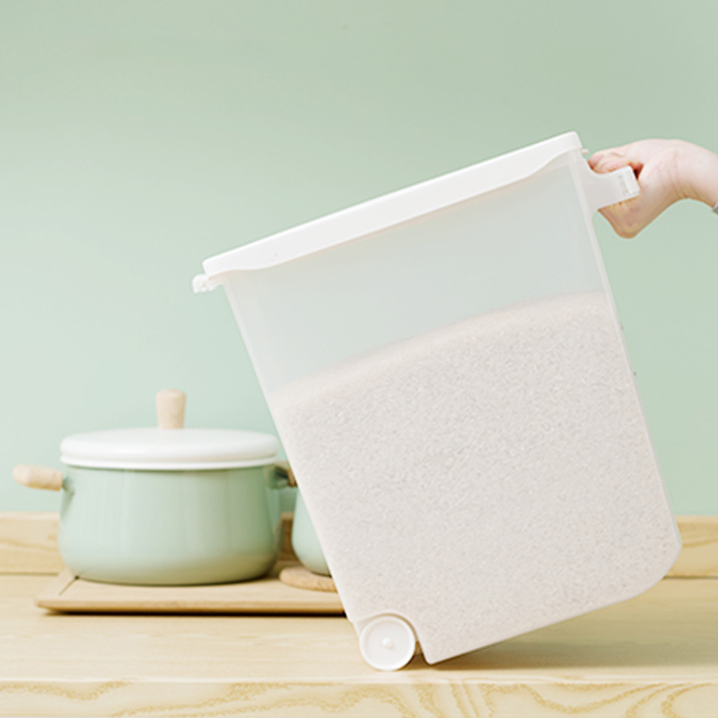 【茶花】米桶30斤厨房加厚防尘防潮密封储米箱收纳箱
