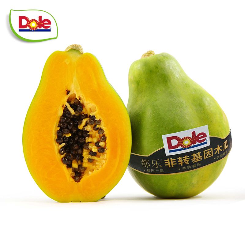 【Dole都乐】菲律宾进口木瓜2只装 单只约400g