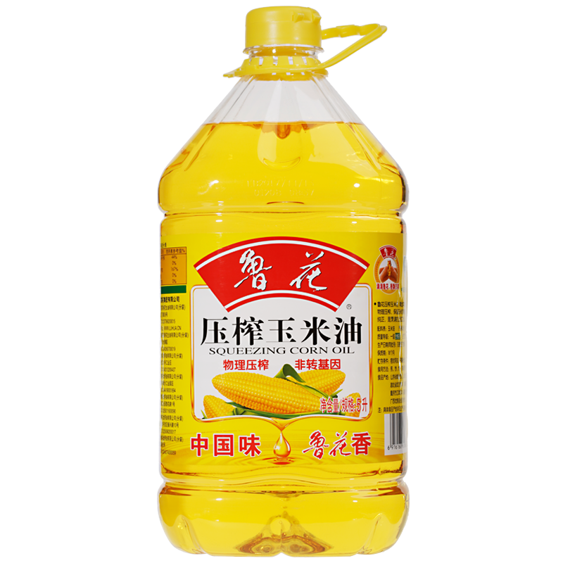 【鲁花】物理压榨玉米油5L 非转基因食用油