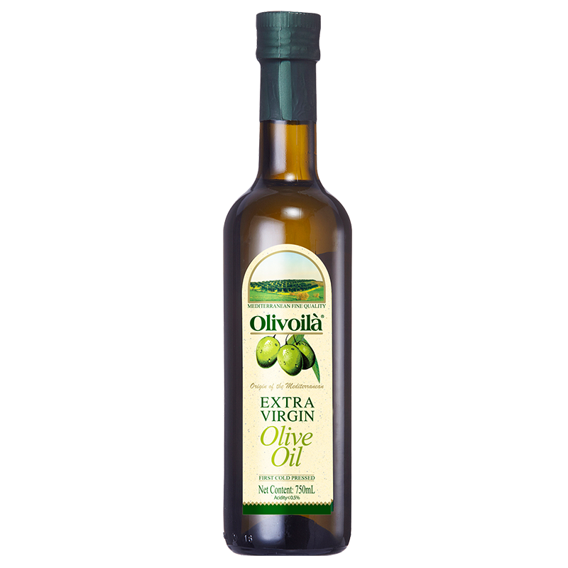 【欧丽薇兰】特级初榨橄榄油750ml瓶装食用油轻食健身