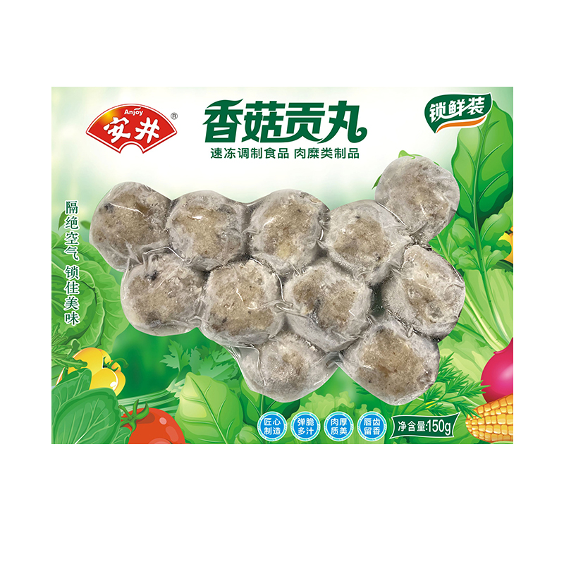 【安井】香菇贡丸150g*1袋锁鲜装 速冻丸子火锅食材 麻辣烫关东煮